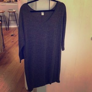 3/4 sleeve, v neck dress